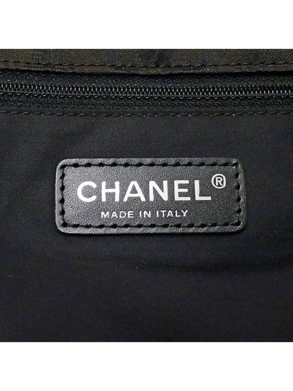 Chanel New Travel Shoulder Bag Nylon Brown Silver